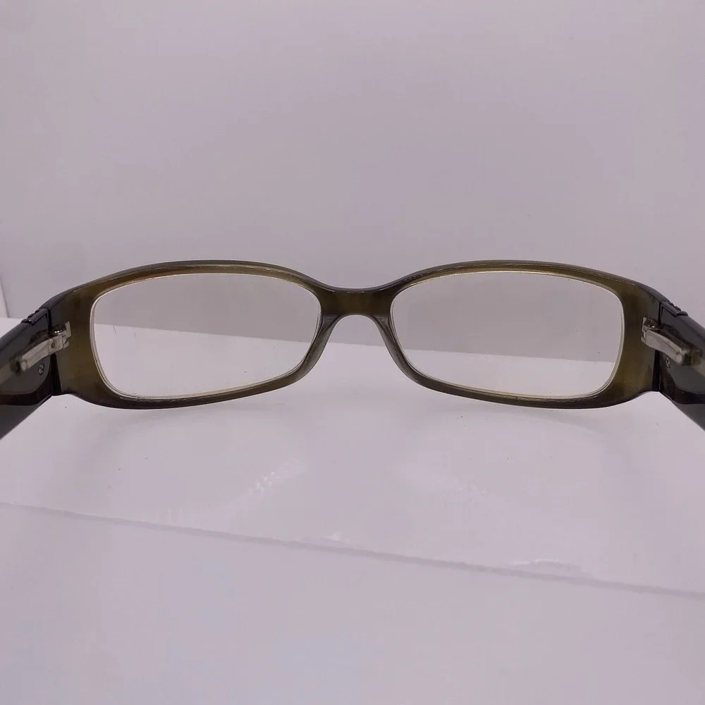 Coach Eyeglasses Women FRAME ONLY Audrina Rectangular 130 Olive Horn 828